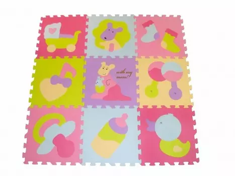 Игровой коврик ЯиГрушка пазл Малыш Кенгуру 31x31 см