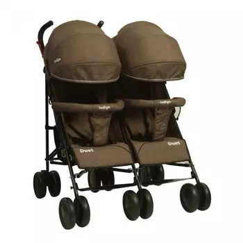 Indigo Коляска-трость для двойни Duet