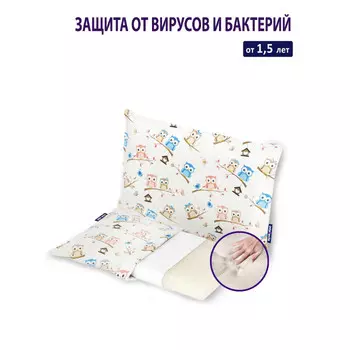 Intellecta Комфортная подушка memory с защитой от вирусов и бактерий 50х30