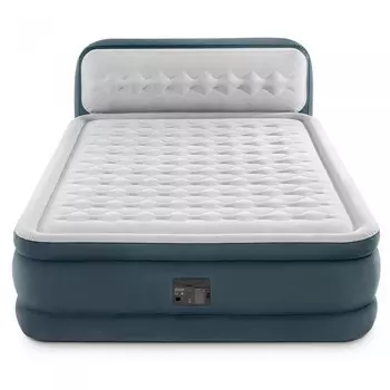 Intex Надувная кровать со спинкой Ultra Plush Headboard 152х236х86 см