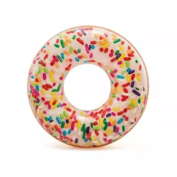Intex Надувной круг Пончик с посыпкой