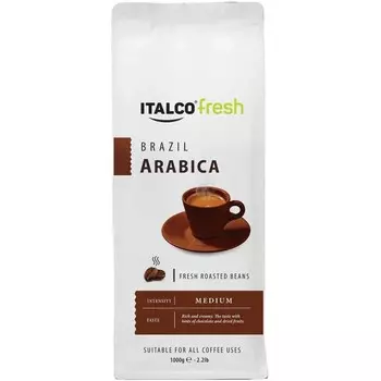 Italco Кофе в зернах Fresh Arabica Brazil 1 кг