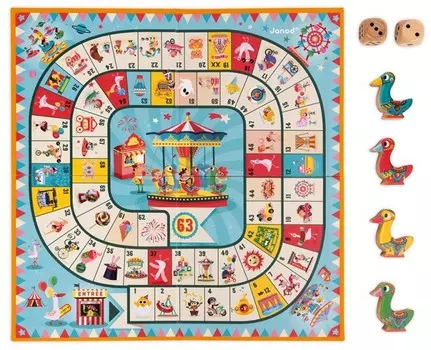 Janod Игра настольная Гусиная карусель