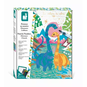 Janod Картины по номерам Hachette Динозавры