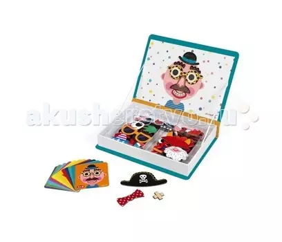 Janod Книга-игра Смешные мальчишки магнитная