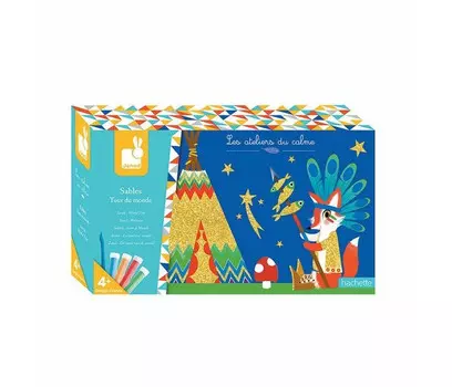 Janod Набор для творчества Hachette Вокруг света посыпаем песком