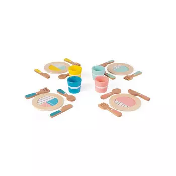 Janod Набор игровой Обеденный сервиз деревянный