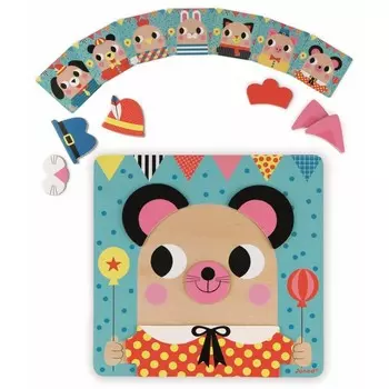 Janod Пазл магннитный Животные