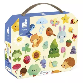 Janod Пазл Природа в чемоданчике 20 элементов