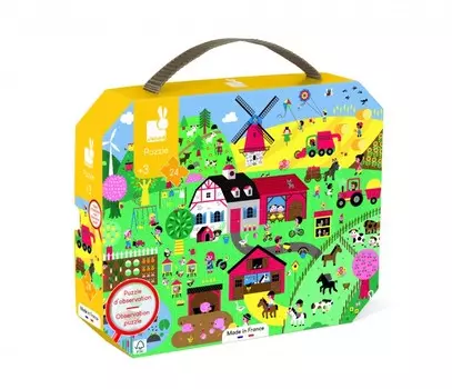 Janod Пазл в чемоданчике Ферма (24 элемента)