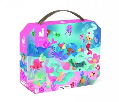 Janod Пазл в чемоданчике Русалки (24 элемента)