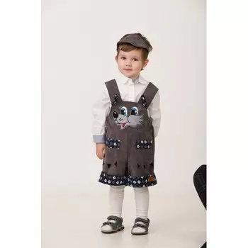 Jeanees Полукомбинезон Волчонок Крепыш с кеппи