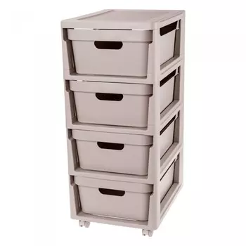 Эконова Комод на колесах Luxe 4 ящика