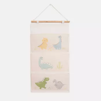 Этель Кармашек текстильный Динозаврики 3 отделения