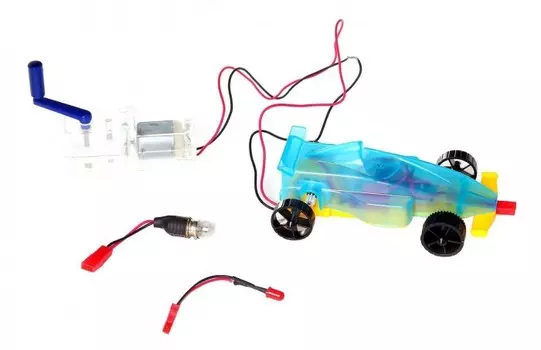 Экспериментариум Гоночная машина на ручном генераторе