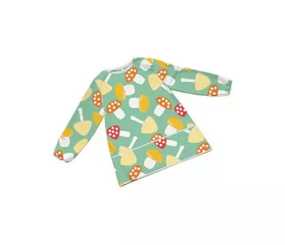 JoyArty Фартук детский Красочные мухоморы с рукавами для рисования 1-2 лет