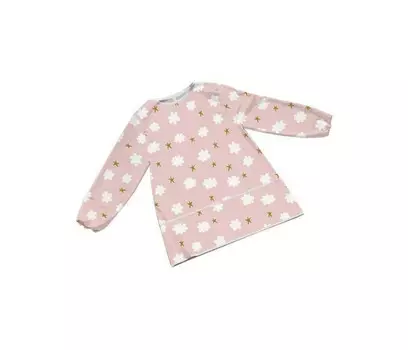 JoyArty Фартук детский Милые цветочки с рукавами для рисования 1-2 лет