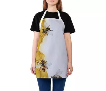 JoyArty Фартук кухонный Пчелы и соты 65x65 см