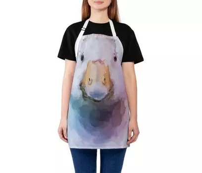 JoyArty Фартук кухонный Утка акварелью универсальный размер для женщин и мужчин 65x65 см