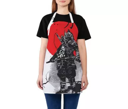JoyArty Фартук кухонный Японский самурай 65x65 см