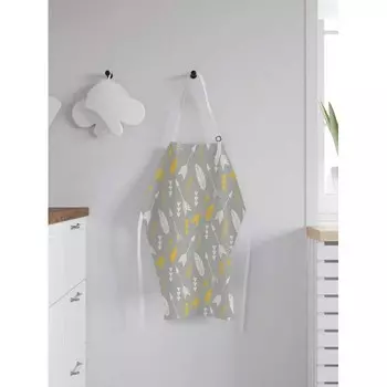 JoyArty Фартук женский для готовки Косые стрелы с перьями 65х65х28 см