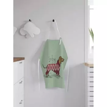 JoyArty Фартук женский для готовки Люблю таксу 65х65х28 см
