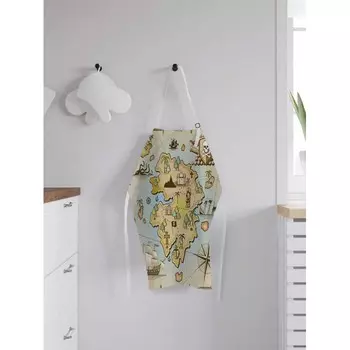 JoyArty Фартук женский для готовки Пиратские сокровища 65х65х28 см