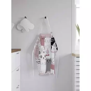 JoyArty Фартук женский для готовки Серьезные котята 65х65х28 см