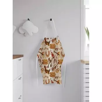 JoyArty Фартук женский для готовки Скоро Масленица 65х65х28 см