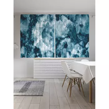 JoyArty Классические шторы Густой дым серия Oxford DeLux 2 полотна 145x180 см