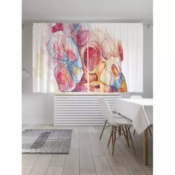 JoyArty Классические шторы Птичья смерть серия Oxford DeLux 2 полотна 145x180 см
