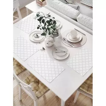 JoyArty Комплект салфеток для сервировки стола Классический орнамент 46х32 см 4 шт.
