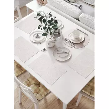 JoyArty Комплект тканевых салфеток Диагональные штрих 46x32 см 4 шт.