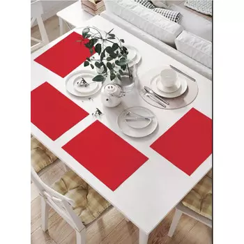 JoyArty Комплект тканевых салфеток Елочная гирлянда 46x32 см 4 шт.