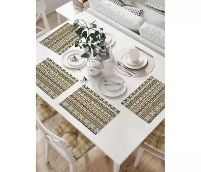 JoyArty Комплект тканевых салфеток Классический орнамент 46x32 см 4 шт.