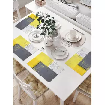 JoyArty Комплект тканевых салфеток Лоскутный гранж 46x32 см 4 шт.