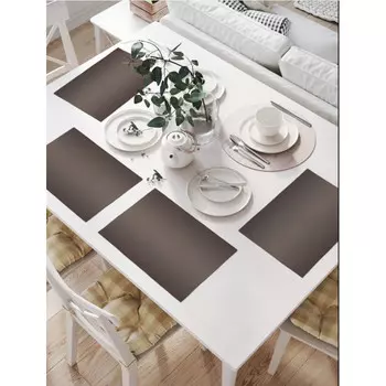 JoyArty Комплект тканевых салфеток Переход шоколад 46x32 см 4 шт.