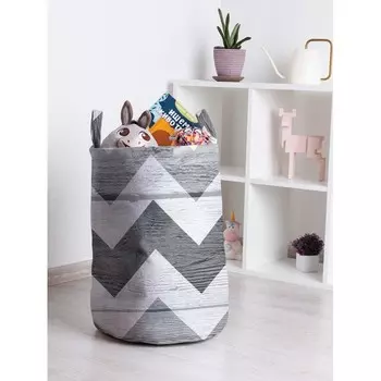 JoyArty Корзина для игрушек Будничный зигзаг 50x35 см