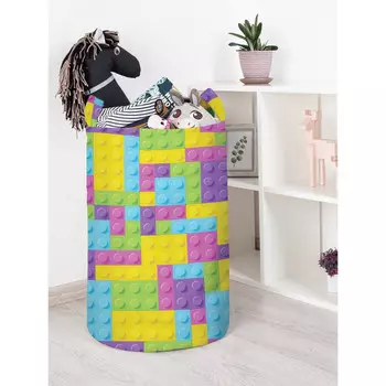 JoyArty Корзина для игрушек Красочное лего 40x60 см