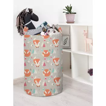 JoyArty Корзина для игрушек Лисички в лесу 40x60 см