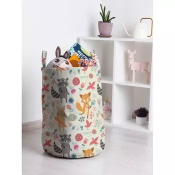 JoyArty Корзина для игрушек Милые лесные звери 50x35 см