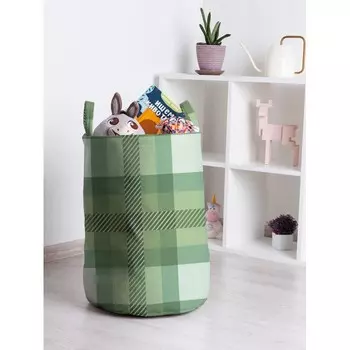 JoyArty Корзина для игрушек Тканевая решетка 50x35 см
