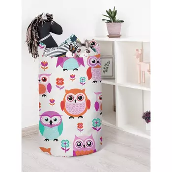 JoyArty Корзина для игрушек Воспитанные совы 40x60 см