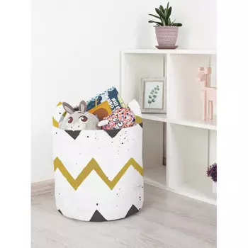 JoyArty Корзина для игрушек Зигзаговая строгость 35x35 см