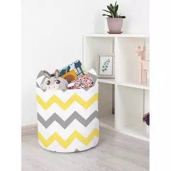 JoyArty Корзина для игрушек Зигзаговые перемены 35x35 см