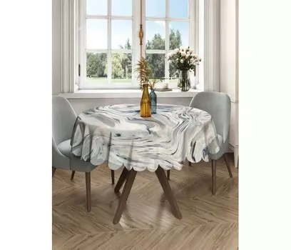 JoyArty Круглая скатерть на кухонный и праздничный стол Потусторонний мир 150x150 см