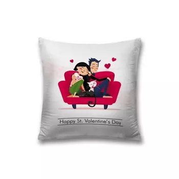 JoyArty Наволочка декоративная на молнии Семья 45x45 см