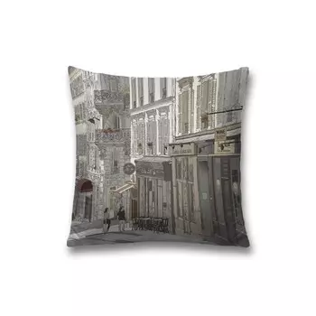 JoyArty Наволочка декоративная на молнии Уютная улица 45x45 см