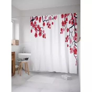 JoyArty Штора для ванной Мечтательные ветки 180х200 см