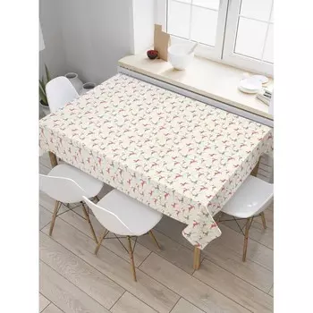 JoyArty Скатерть на кухонный стол Нарядные олени 180x145 см